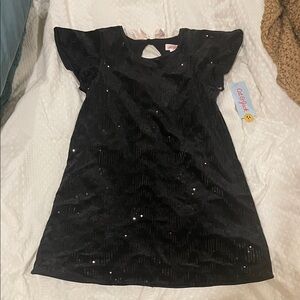 NWT Cat & Jack Black Sequin Kids Dress